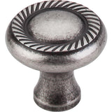 Top Knobs M329 Swirl Cut Knob 1 1/4" - Pewter Antique