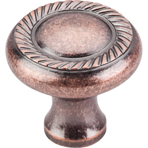 Top Knobs M332 Swirl Cut Knob 1 1/4" - Antique Copper