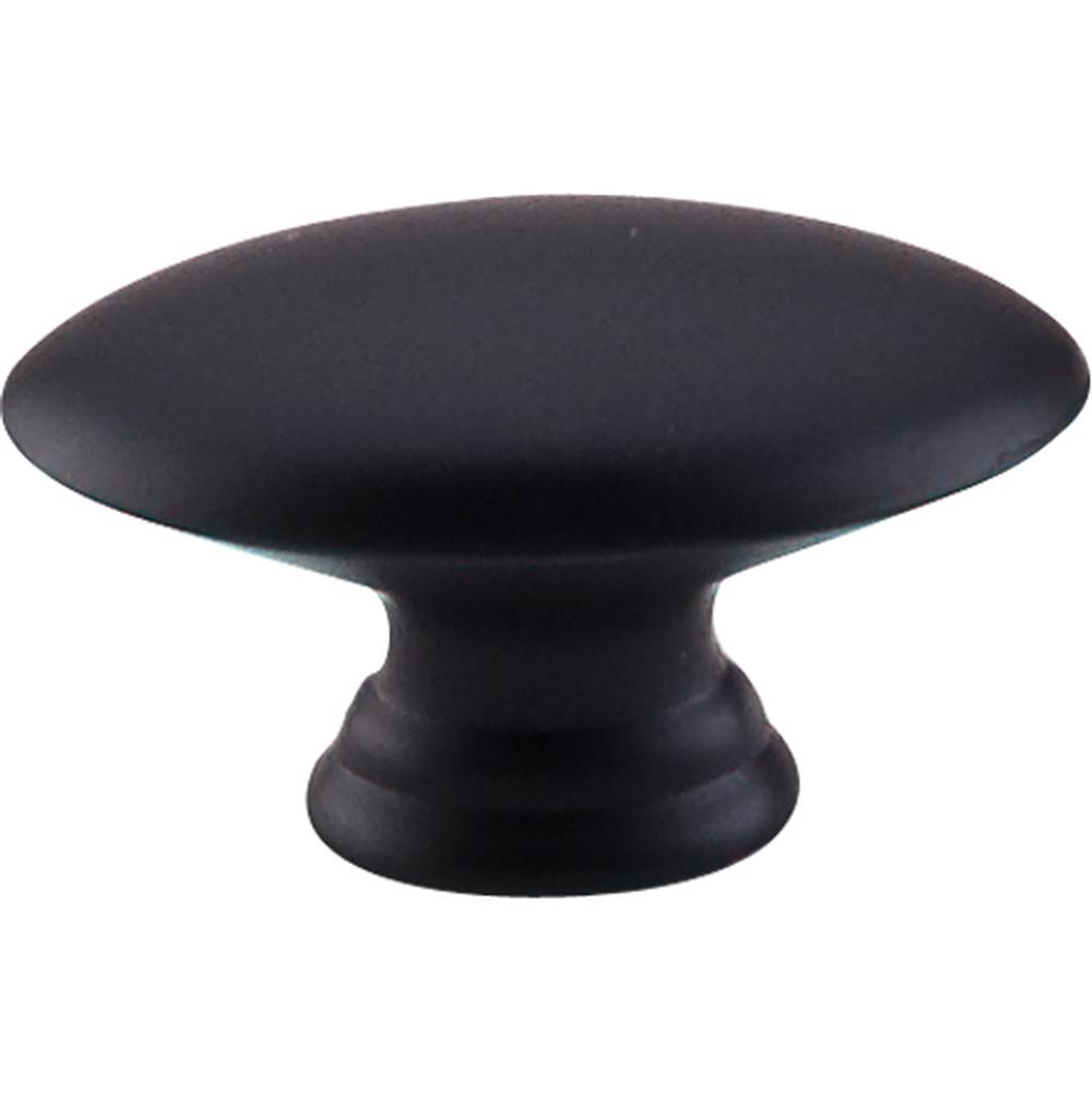 Top Knobs M499 Oval Knob 1 1/2" - Flat Black