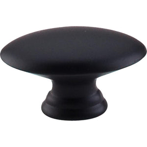 Top Knobs M499 Oval Knob 1 1/2" - Flat Black