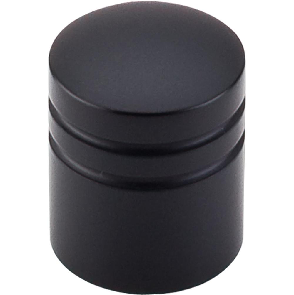 Top Knobs M584 Stacked Knob 1" - Flat Black