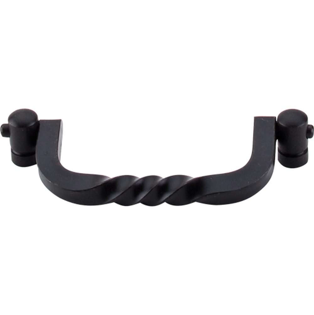Top Knobs M644 Twist Drop Pull 3 3/4" - Patina Black