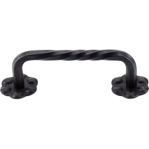 Top Knobs M647 Thin Twist D-Pull w/Backplate 3 5/32