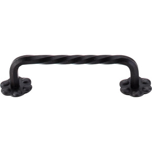 Top Knobs M650 Thin Twist D-Pull w/Backplate 3 15/16
