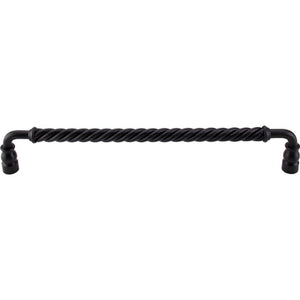 Top Knobs M677 Twisted Bar Pull 12" - Patina Black