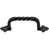Top Knobs M692 Fixed Norman Crest Pull 4" - Patina Black