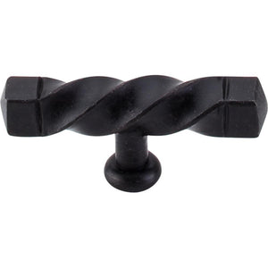 Top Knobs M740 Square Twist T-Handle 3 3/16" - Patina Black