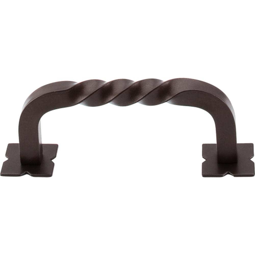Top Knobs M783 Square Twist D-Pull w/Backplates 3"