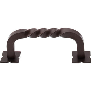 Top Knobs M783 Square Twist D-Pull w/Backplates 3