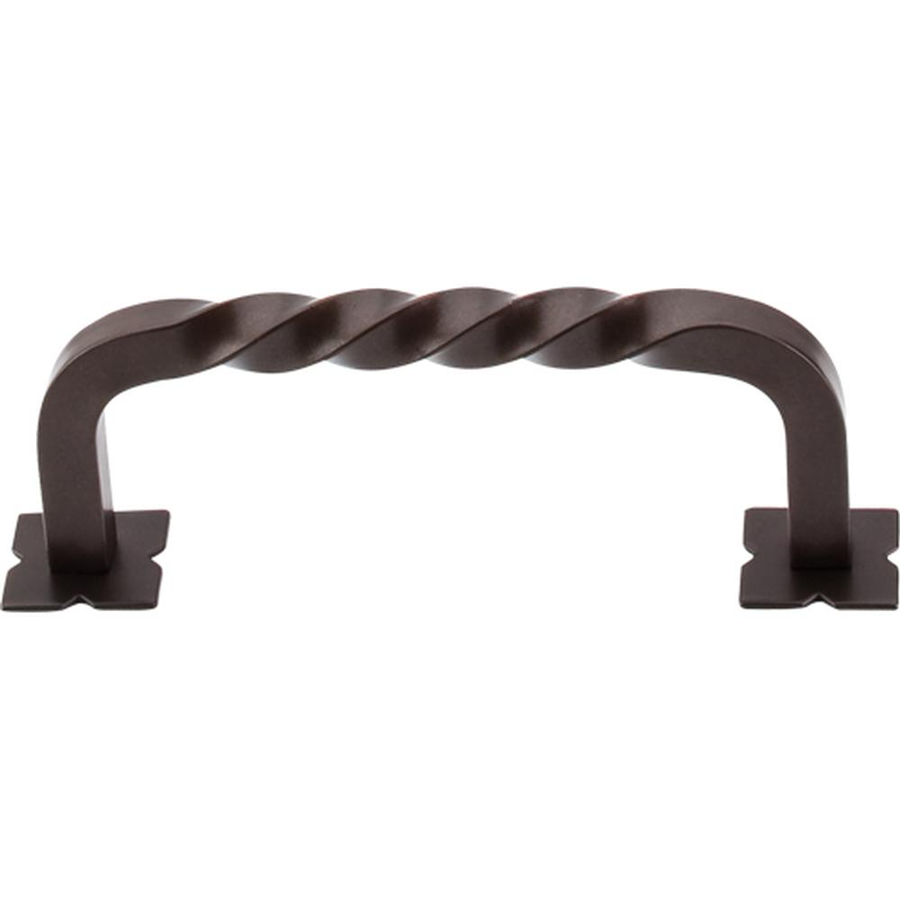 Top Knobs M784 Square Twist D-Pull w/Backplates 3 3/4"