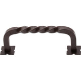 Top Knobs M784 Square Twist D-Pull w/Backplates 3 3/4"