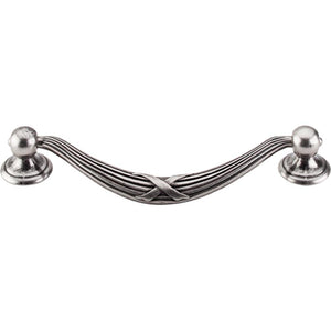 Top Knobs M932 Ribbon & Reed Drop Pull 5 1/16