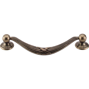 Top Knobs M933 Ribbon & Reed Drop Pull 5 1/16