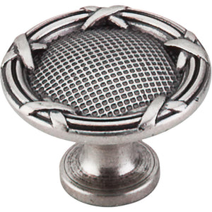 Top Knobs M941 Ribbon &amp; Reed Knob 1 1/4" - Pewter Antique