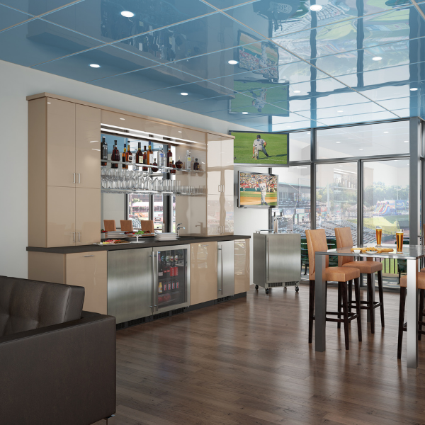 Marvel MABV224-SG31A 24" Low Profile ADA Beverage Center, 4.9 Cu. Ft., Stainless Glass Door, Locking - view 3