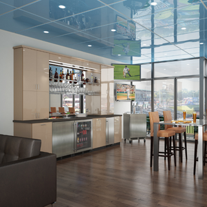Marvel MABV224-SG31A 24" Low Profile ADA Beverage Center, 4.9 Cu. Ft., Stainless Glass Door, Locking - view 3