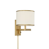 Madison 1 Light Aged Brass Task Sconce MAD-B4101-AG