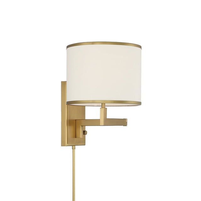 Madison 1 Light Aged Brass Task Sconce MAD-B4101-AG