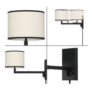 Madison 1 Light Aged Brass Task Sconce MAD-B4101-AG