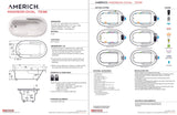 Americh OM7236TA5-BI Madison Oval 7236 - Tub Only / Airbath 5 - Biscuit