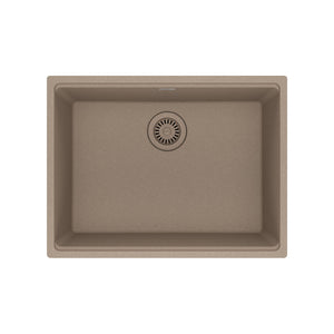FRANKE MAG11023-OYS Maris Undermount 25-in x 18.94-in Granite Single Bowl Kitchen Sink in Oyster In Oyster