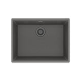 FRANKE MAG11023-SHG Maris Undermount 25-in x 18.94-in Granite Single Bowl Kitchen Sink in Stone Grey In Stone Grey