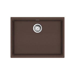 FRANKE MAG11023ADA-MOC-S Maris Undermount 25-in x 18.94-in Granite ADA Single Bowl Sink in Mocha In Mocha