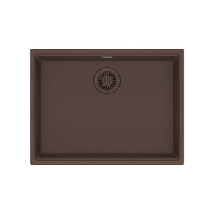 FRANKE MAG11023ADA-MOC Maris Undermount 25-in x 18.94-in Granite ADA Single Bowl Sink in Mocha In Mocha