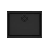 FRANKE MAG11023ADA-ONY Maris Undermount 25-in x 18.94-in Granite ADA Single Bowl Sink in Onyx In Onyx