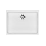 FRANKE MAG11023ADA-PWT-S Maris Undermount 25-in x 18.94-in Granite ADA Single Bowl Sink in Polar White In Polar White