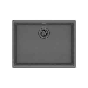 FRANKE MAG11023ADA-SHG Maris Undermount 25-in x 18.94-in Granite ADA Single Bowl Sink in Stone Grey In Stone Grey