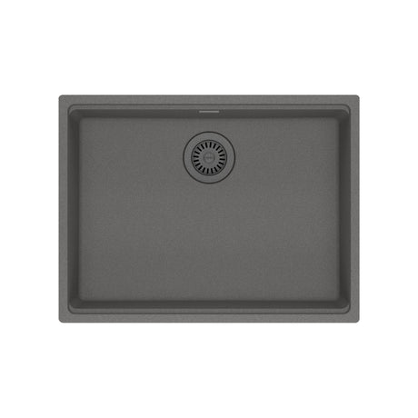 FRANKE MAG11023ADA-SHG Maris Undermount 25-in x 18.94-in Granite ADA Single Bowl Sink in Stone Grey In Stone Grey