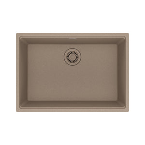 FRANKE MAG11025-OYS Maris Undermount 27-in x 19-in Granite Single Bowl Kitchen Sink in Oyster In Oyster