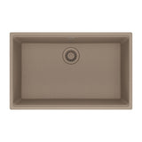 FRANKE MAG11028-OYS Maris Undermount 33-in x 22-in Granite Single Bowl Kitchen Sink in Oyster In Oyster