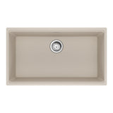 FRANKE MAG11029-CHA-S Maris Undermount 31-in x 17.81-in Granite Single Bowl Kitchen Sink in Champagne In Champagne