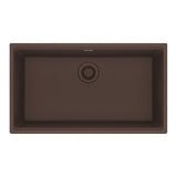 FRANKE MAG11029-MOC Maris Undermount 31-in x 17.81-in Granite Single Bowl Kitchen Sink in Mocha In Mocha