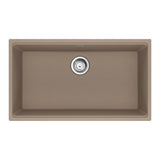 FRANKE MAG11029-OYS-S Maris Undermount 31-in x 17.81-in Granite Single Bowl Kitchen Sink in Oyster In Oyster