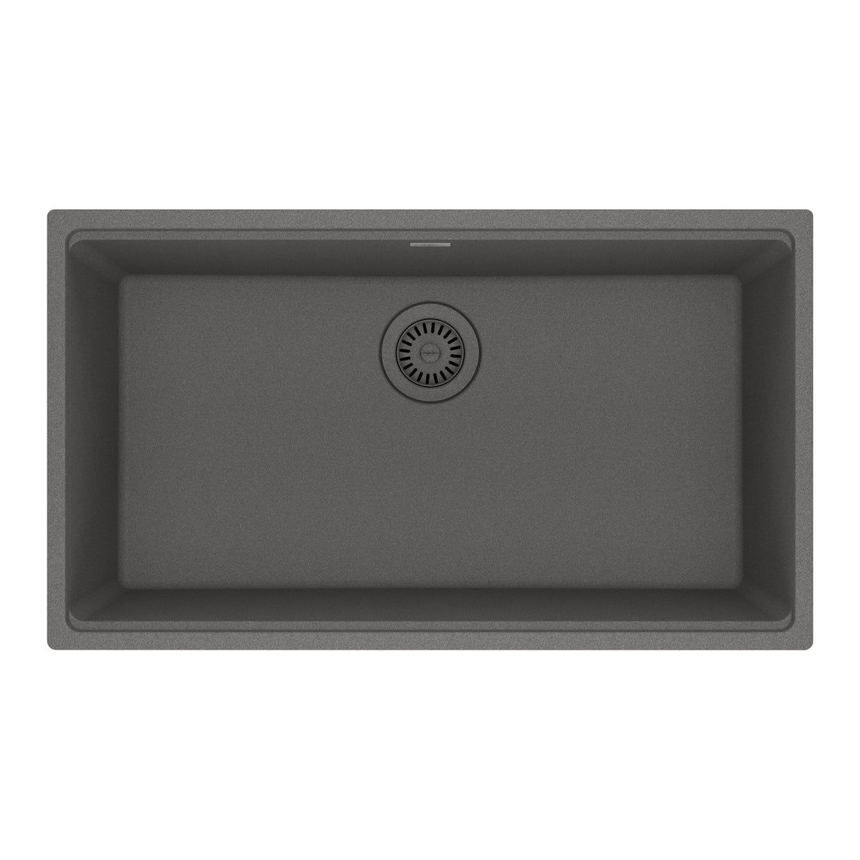FRANKE MAG11029-SHG Maris Undermount 31-in x 17.81-in Granite Single Bowl Kitchen Sink in Stone Grey In Stone Grey