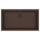 FRANKE MAG11031-MOC Maris Undermount 33-in x 18.94-in Granite Single Bowl Kitchen Sink in Mocha In Mocha