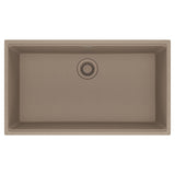 FRANKE MAG11031-OYS Maris Undermount 33-in x 18.94-in Granite Single Bowl Kitchen Sink in Oyster In Oyster