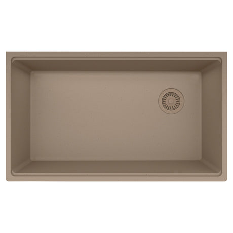 FRANKE MAG11031OW-OYS Maris Undermount 33-in x 19.31-in Granite Single Bowl Kitchen Sink in Oyster In Oyster