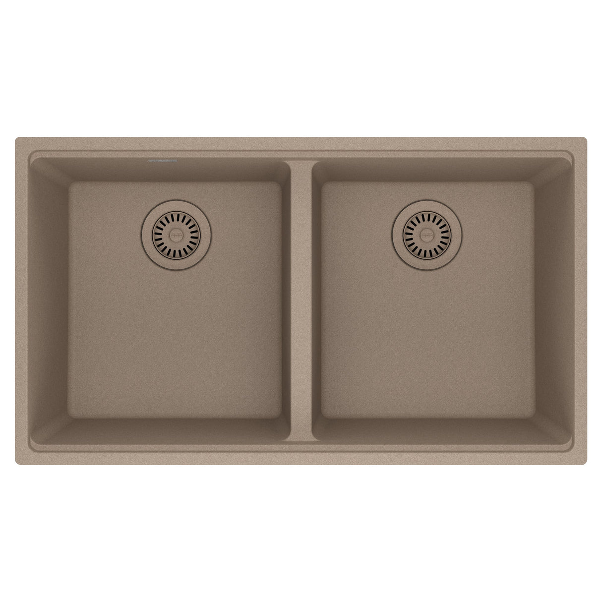 FRANKE MAG1201515-OYS Maris Undermount 33-in x 18.94-in Granite Double Bowl Kitchen Sink in Oyster In Oyster