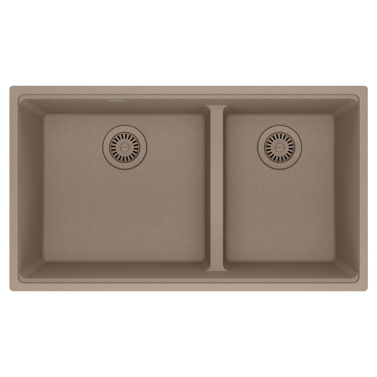 FRANKE MAG1601812LD-OYS Maris Undermount 33-in x 18.94-in Granite Double Bowl Kitchen Sink in Oyster In Oyster