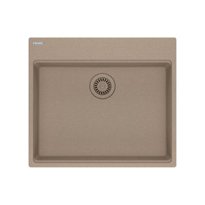 FRANKE MAG61023ADA-OYS Maris Topmount 25-in x 22-in Granite ADA Single Bowl Kitchen Sink in Oyster In Oyster