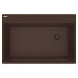 FRANKE MAG61031OW-MOC Maris Topmount 33-in x 22-in Granite Single Bowl Kitchen Sink in Mocha In Mocha