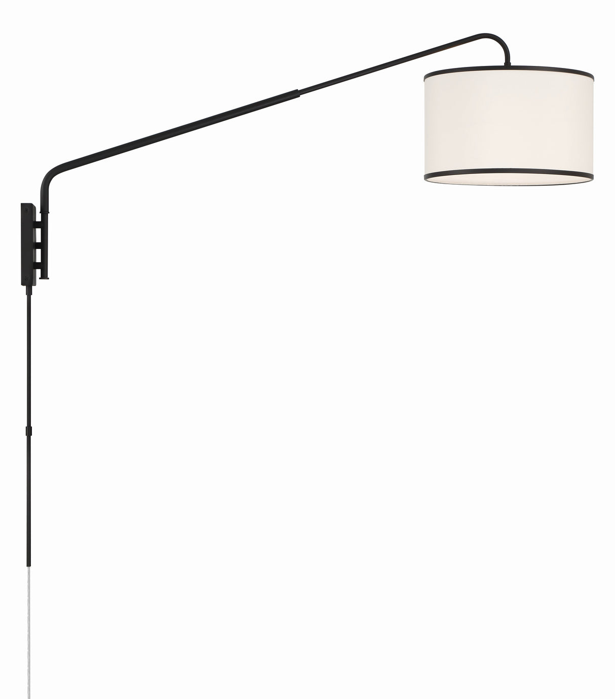 Mallory 1 Light Matte Black Task Sconce MAL-601-MK