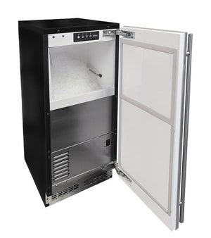 Marvel MANP415-SS01A 15" Low Profile ADA Nugget Ice Machine, 65 lb/Day, w/ Pump, Stainless Solid Door - view 2