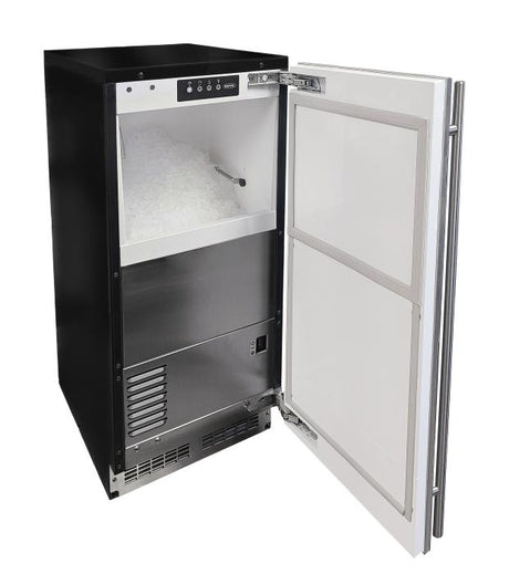 Marvel MANP415-SS01A 15" Low Profile ADA Nugget Ice Machine, 65 lb/Day, w/ Pump, Stainless Solid Door - view 2
