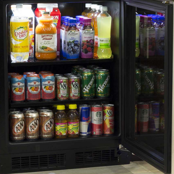 Marvel MARE124-SG31A 24" Low Profile ADA Refrigerator, 4.9 Cu. Ft., Stainless Glass Door, Locking - view 2