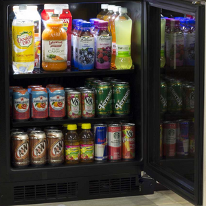 Marvel MARE124-SG31A 24" Low Profile ADA Refrigerator, 4.9 Cu. Ft., Stainless Glass Door, Locking - view 2